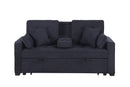 Cody II - 69.5"W Woven Fabric Convertible Sleeper Loveseat with Cup Holder by HouseOfZazla