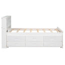 Platform Bed With Storage Headboard, USB, Trundle And 3 Drawers by HouseOfZazla