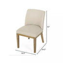 Modern Dining Chair With Durable Fabric Upholstery And Sturdy Wooden Frame (Set of 2) by HouseOfZazla
