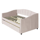 Upholstered Daybed With Two Drawers And Wood Slat by HouseOfZazla