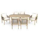 7-Piece Outdoor Acacia Wood Dining Set