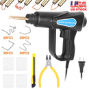 70W Plastic Welder Car Bumper Repair Kit Hot Stapler Welding Gun Plastic Repair Machine Soldering Tool with 200 Staples Pliers Cutter