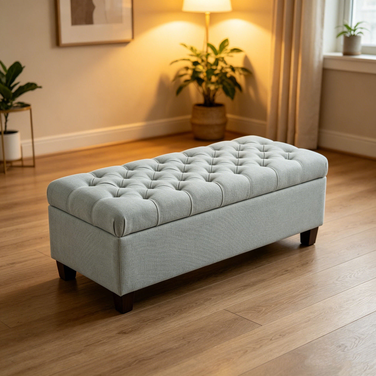 Storage Ottoman Bench With Safety Hinges, photo 15 of 17