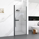 34"W x 72"H Frameless Circular Pivot Shower Door in Matte by HouseOfZazla