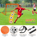 Kids Soccer Goals Set For Backyard Portable Soccer Training Equipment with Ball Pump Cones Agility Ladder Target Carry Bag For Toddler Age 3+ Outdoor