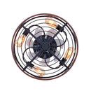 20'' Mounting Type Caged Ceiling Fan with Lights and Remote Control by HouseOfZazla