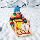Outdoor Play Baby Kids Wooden Sled with Solid Wood Seat by LJGDeals