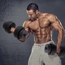 66 Lbs Fitness Dumbbell Weight Set with Adjustable Weight Plates and Handle by LJGDeals