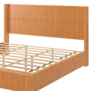 Solid Wood Platform Bed Frame with Headboard, King Size by HouseOfZazla