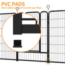 Dog Playpen, 16 Panels Pet Exercise Pen Indoor / Outdoor Fence With Anti Skid Base - Black by HouseOfZazla