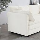 Sofa Set of 2 Chenille Couch, 2+3 Seater Sofa Set Deep Seat Sofa