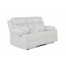 Blanche - Console Reclining Loveseat With LED Lights And Speakers by Unique Piece Furniture