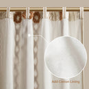 1 PC 50x84' Cotton Printed Window Panel with Chenille Stripe and Lining by HouseOfZazla
