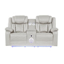 Challenger - LED Power Recliner Loveseat