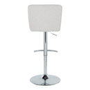 Henry - Contemporary Adjustable Barstool With Swivel & Rounded T Footrest (Set of 2)