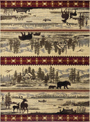 Nature's Nest - GC_CBL3005 Lodge Area Rug by HouseOfZazla