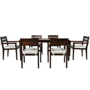 Acacia Wood Outdoor Dining Table And Chairs Suitable For Patio, Balcony Or Backyard
