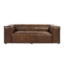 Brancaster Grain Leather Sofa - Brown by HouseOfZazla
