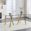 Dining Table With Transparent Surface by Unique Piece Furniture