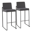 Fuji - Contemporary High Back Barstool Elegant Design by HouseOfZazla