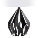 Geome Tri 28" Contemporary Metal Table Lamp Set