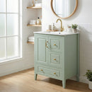 Retro Bathroom Vanity With Sink, Soft Closing Cabinet & Drawers by HouseOfZazla