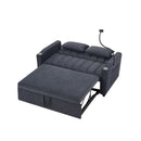 Convertible Sofa Bed Loveseat Sofa With Three USB Ports, Two Side Pockets, Two Cup Holders And 360° swivel Phone Holder For Living Room by HouseOfZazla