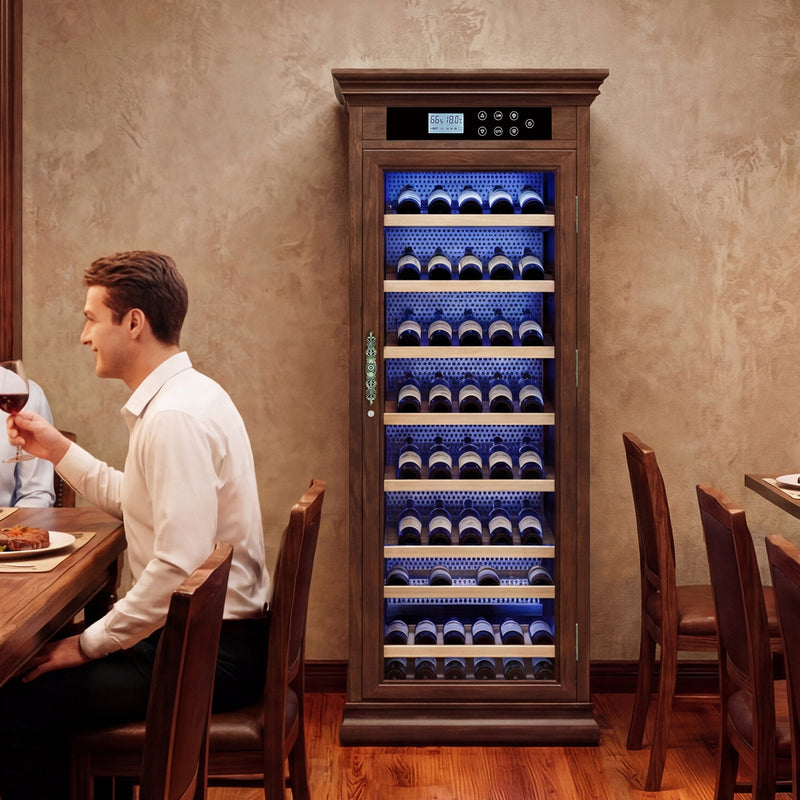Temperature Control Professional Wooden Refrigerated Wine Cabinet, photo 5 of 7