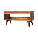 Solid Wood Bench With Upholstered Sea by HouseOfZazla