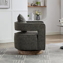 29.1"W Swivel Accent Open Back Barrel Chair by HouseOfZazla