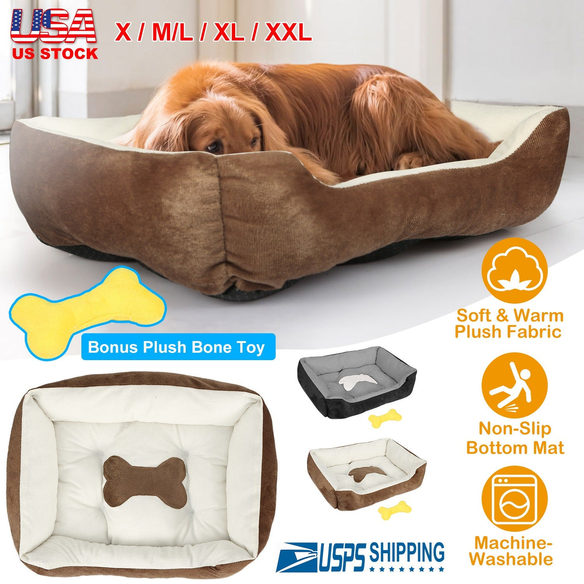 Pet Dog Bed Soft Warm Fleece Puppy Cat Bed Dog Cozy Nest Sofa Bed Cushion Mat For S/M Dog, photo 4 of 8