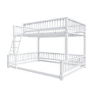 Bunk Bed Frame With Ladder And Safety Guardrails by HouseOfZazla