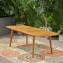 Placidity Outdoor Expandable Dining Table with Slatted Tabletop and Tapered Legs by HouseOfZazla