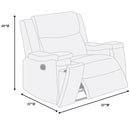 Modern Manual Motion Living Room Set & Hidden Cup Holders by HouseOfZazla