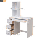 Loft Bed With Stand Alone Bed, Storage Staircase, Desk, Shelves, And Drawers by Unique Piece Furniture