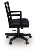 Wildenauer - Home Office Swivel Desk Chair - Brown / Black