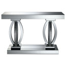 Drea - Entryway Sofa Console Table - Silver by HouseOfZazla