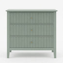 Fluted 3 Drawer Nightstand With Soft Close Slides by HouseOfZazla