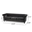 Chesterfield Style 3 Seater Sofa With Deep Button Tufting