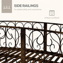 Outsunny 7' Metal Arch Garden Bridge with Safety Siderails by HouseOfZazla