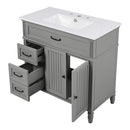 Bathroom Vanity With Sink, Freestanding Cabinet & Drawers by HouseOfZazla