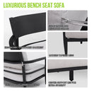 6 Piece Outdoor Conversation Set With Swivel Chairs - Ember Black by HouseOfZazla