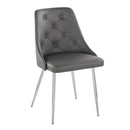 Marche - Contemporary Dining Chair With Metal Legs (Set of 2) by HouseOfZazla