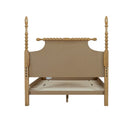 Queen Bed Turned Legs - Natural by Unique Piece Furniture