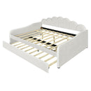 Upholstery Daybed Frame With Shell Shaped Backrest by HouseOfZazla