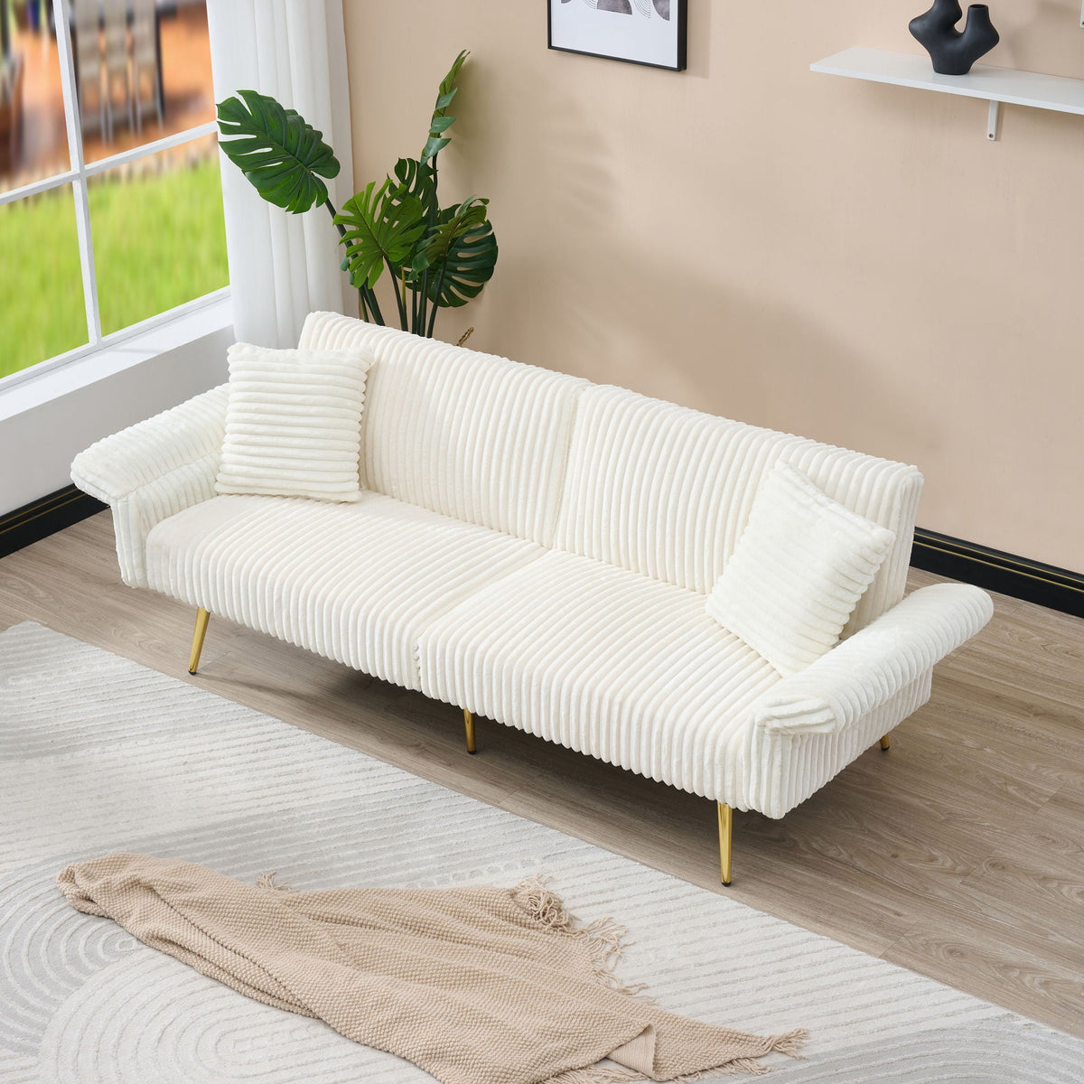 Luxury Foldable Double Sofa Bed With Folding Armrests, photo 26 of 33
