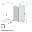 Shower Door With Glass And Explosion Proof Safety Film by HouseOfZazla