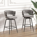 Bar Stool 360 Swivel With Back Footrest by HouseOfZazla