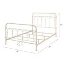 Citron Full Bed - Elegant Metal Panel Design
