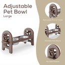 Adjustable Pet Bowl Travel Ready HDPE Durable Poly Lumber Recycled by HouseOfZazla